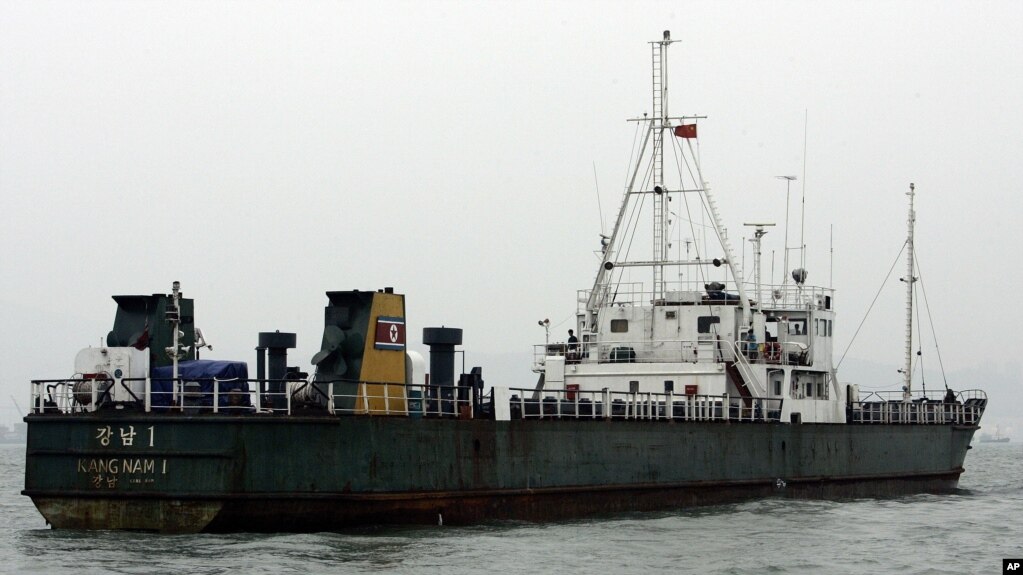 Северокорейское торговое судно. Архивное фото.