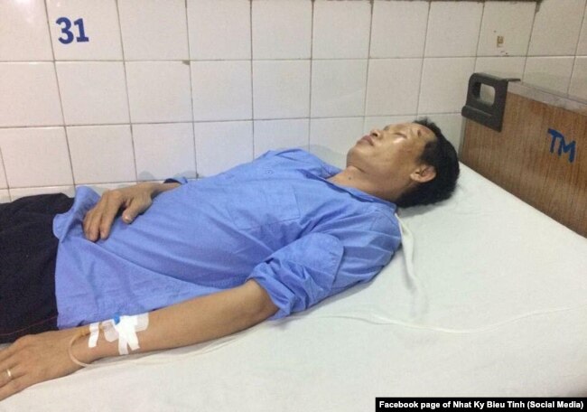 Có cáo buộc là nhà hoạt động Trịnh Toàn bị công an Tp.HCM đánh trọng thương hôm 17/6/2018