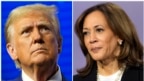 Ảnh phối hợp: Cựu Tổng thống Donald Trump (trái) và Phó Tổng thống Kamala Harris .