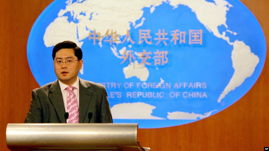 Juru bicara Kementerian Luar Negeri China Qin Gang. 