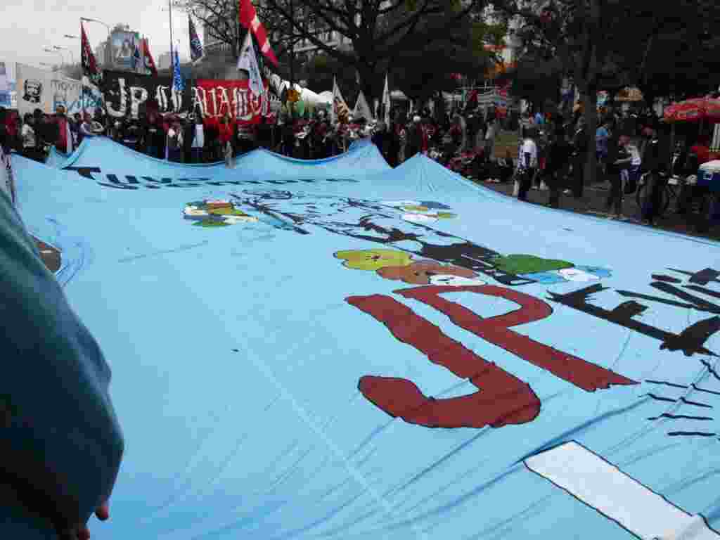 Celebración del Día del Trabajador en Buenos Aires, Argentina.
