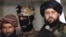Taliban Defense Minister Muhammad Yaqoob, right, is seen in a screen grab from Afghan state TV.
