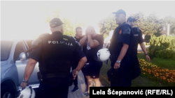 Policijska akcija u Nikšiću (Foto: RSE/Lela Šćepanović)