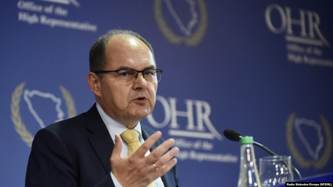 Christian Schmidt objavljuje odluku o izmjenama Izbornog zakona u BiH, Sarajevo, 27. juli 2022.