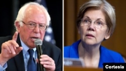 Senatori Berni Sanders i Elizabet Voren jedni su od demokratskih lidera u Kongresu