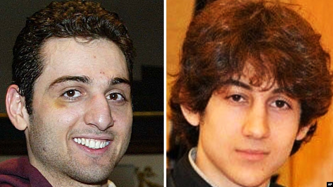 Hình hai anh em Tamerlan Tsarnaev và Dzhokhar Tsarnaev.