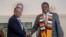 Zimbabwe President Emmerson Mnangagwa and US Ambassador to Zimbabwe Brian Nichols