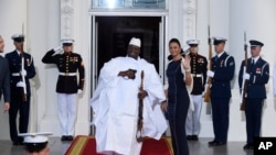 Le président gambien Yahya Jammeh au Sommet des dirigeants africains des Etats-Unis, mardi 5 août 2014, à Washington DC.