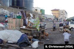 Informal settlements in Accra's Agbogbloshie slum, where residents were evicted by city authorities to make way for a railway track in Accra, Ghana, May 26, 2019.