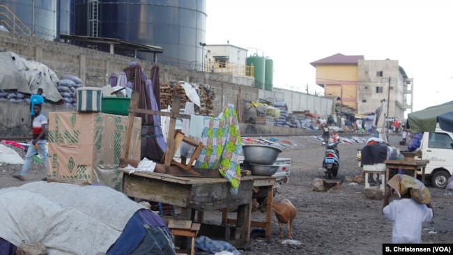 Informal settlements in Accra's Agbogbloshie slum, where residents were evicted by city authorities to make way for a railway track in Accra, Ghana, May 26, 2019.