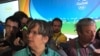 记者李•迈克尔森在讲述她乘坐的里约奥运会媒体大巴遇袭的情况。（2016年8月10日）