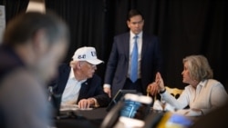 도널드 트럼프 대통령이 28일 플로리다주 팜비치 마러라고에서 '에픽 퓨리' 작전을 지휘하고 있다. (백악관 사진 / 대니얼 토록 촬영)