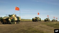 روس اور چین کی مشترکہ فوجی مشقیں۔ (فائل فوٹو)