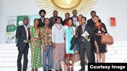 Representatives of Youth Count International at the AUC headquarters.