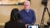 David Chandler, the author of “A History of Cambodia” talks to VOA Khmer on the challenges Cambodia is facing and its future at Marriott Hotel in Washington DC on March 24, 2018. (Soeung Sophat/VOA Khmer) 