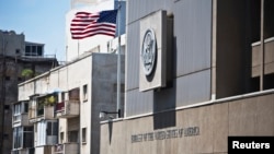 2013年8月4日美國駐以色列使領館。