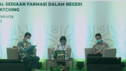 Forum Nasional Kemandirian dan Ketahanan Industri Sediaan Farmasi, Yogyakarta 8-9 November 2021. (Foto: VOA/Nurhadi)