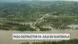 Paso destructor de Julia en Guatemala 