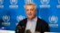 U.N. refugee chief Filippo Grandi speaks at a press conference in Nairobi, Kenya, Oct. 25, 2022. Peace talks to end Ethiopia's Tigray conflict began in South Africa on Tuesday, and Grandi urged both sides to find a route to peace "for the sake of your own people."