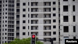 上海未完工的住宅楼（2022年7月20日）