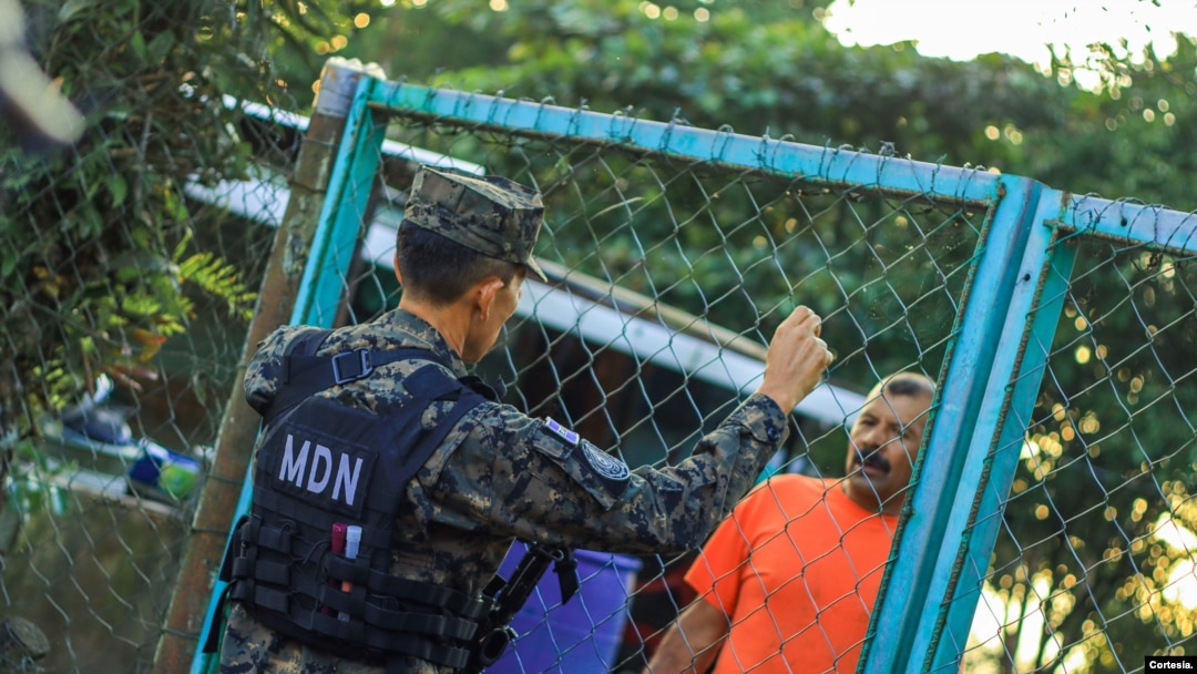 Cerco militar de Comasagua. [Fotos cortesía del Gobierno de El Salvador]