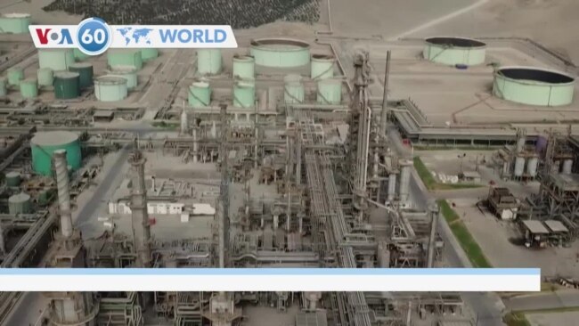 VOA60 World - The OPEC+ alliance of oil-exporting countries decides to cut production