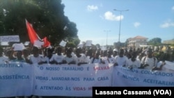 Manifestação de professores e técnicos de saúde em Bissau, Guiné-Bissau, 27 Setembro 2022