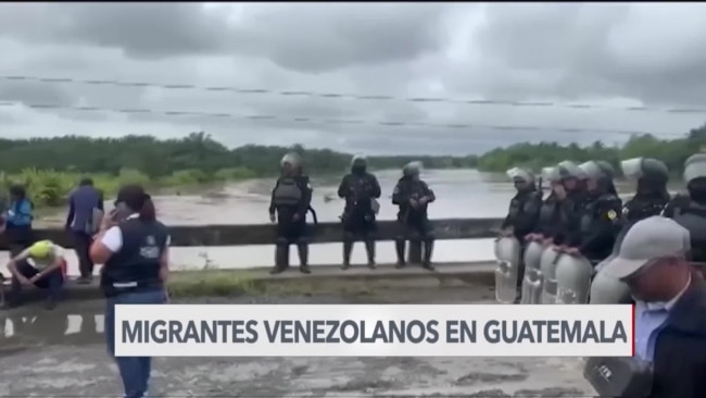 Migrantes venezolanos en Guatemala persisten en intento por llegar a EEUU