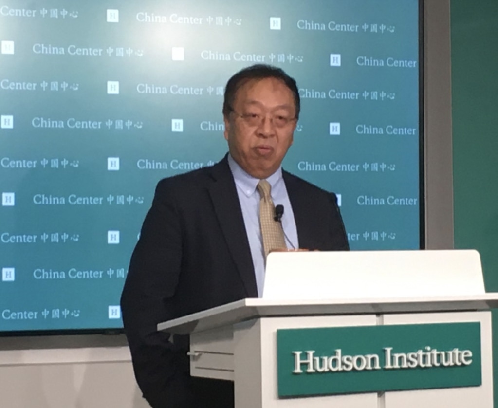 哈德逊研究所中国中心主任余茂春(Miles Yu)10月13日出席该研究所的活动，讨论中国在北极地区的威胁。（美国之音记者薛小山拍摄）(photo:VOA)