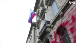 Russian Consulate in New York Vandalized with Red Paint 