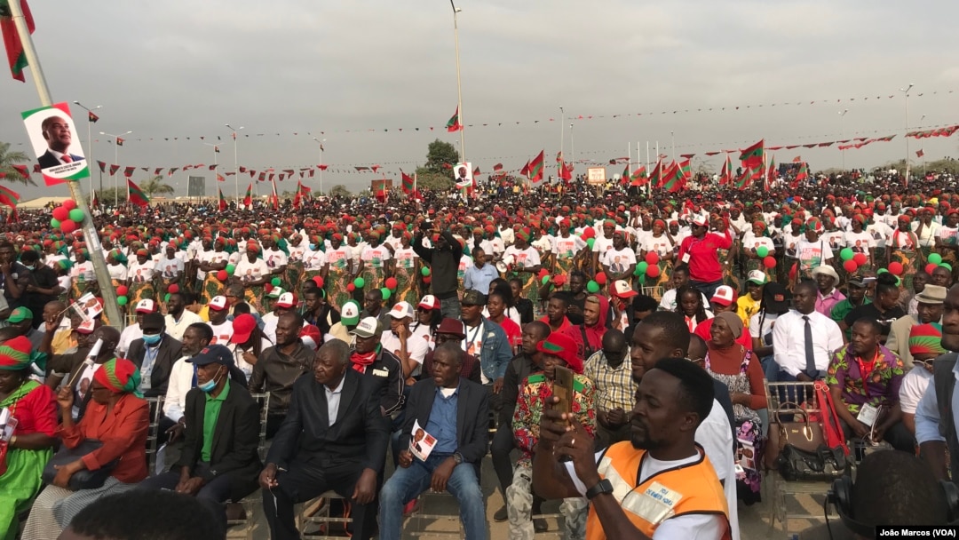 Comício da UNITA em Benguela, Angola