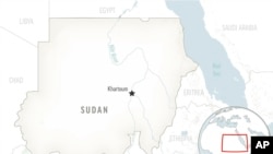 Letak ibu kota Khartoum di peta wilayah Sudan. (AP)
