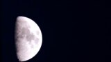 The moon is seen from Arlington, Texas, Oct. 3, 2022.