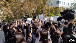 تظاهرات در تهران- شنبه ۹ مهر ۱۴۰۱