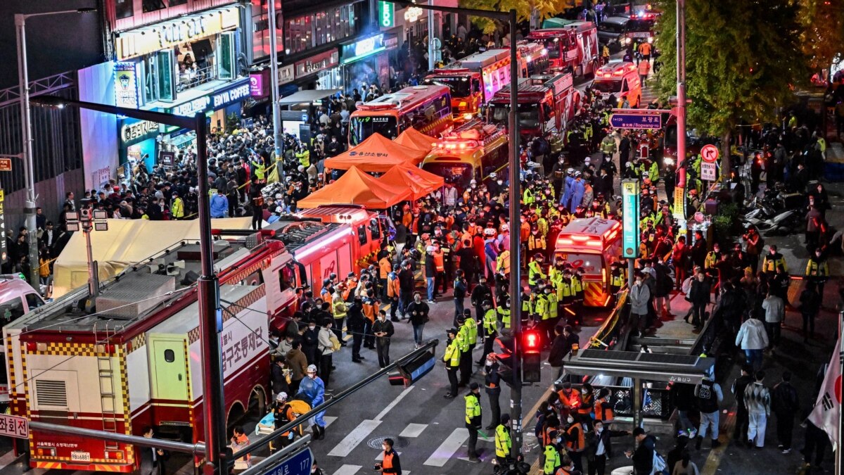 In Photos: South Korea Halloween Stampede