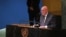 FILE - Russia's ambassador to the United Nations, Vassily Nebenzia, speaks during a General Assembly meeting in New York, Oct. 10, 2022. On April 1, 2023, Russia will take over the rotating presidency of the Security Council.
