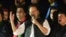 FILE - Pakistan's former Prime Minister Imran Khan, center, addresses during an anti-government rally in Islamabad, Pakistan, Aug. 20, 2022.