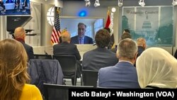 Wezîrê Roşenbîrî yê Îraqê bi rêya Zoomê bo Konferansê ji Bexda diaxife