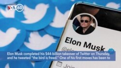 VOA60 America - Billionaire Elon Musk Completes $44 Billion Acquisition of Twitter