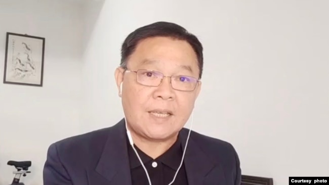 台灣張騫艦首任艦長黃征輝。 (取自採訪視頻)