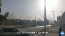 Videos believed to be from Zahedan, Iran, on Sept. 30, 2022