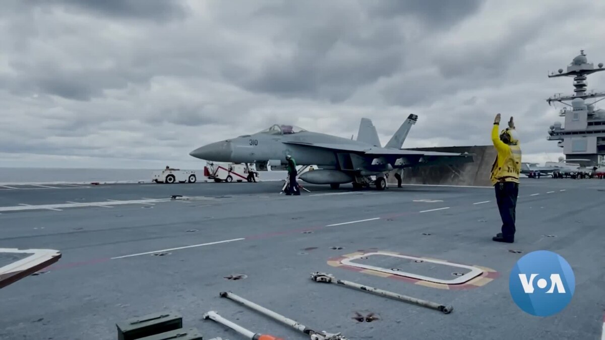 Newest Us Aircraft Carrier Sets Sail On First Deployment 9734