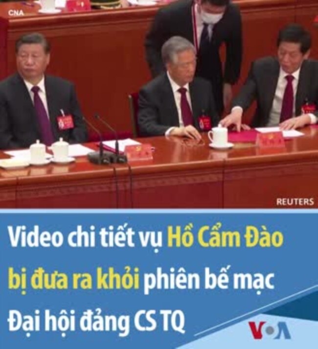 Video giải mã vụ ông Hồ Cẩm Đào bị đưa ra khỏi phiên bế mạc Đại hội đảng