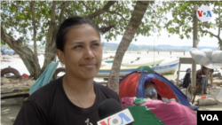 Carolina Colmenares, migrante venezolana en Necoclí, le describe a la Voz de América su situación ante el nuevo panorama migratorio que ha dispuesto Estados Unidos.