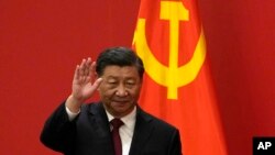 Chủ tịch Trung Quốc Tập Cận Bình tại Đại hội Đảng Cộng sản TQ ở Bắc Kinh hôm 23/10/2022.