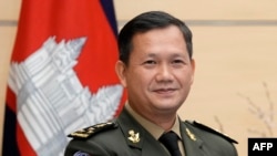 FILE - Hun Manet, Commander of the Royal Cambodian Army and who is the elder son of Cambodian Prime Minister Hun Sen