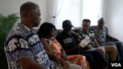 Roberts Family members got together showing Morris original Family Book