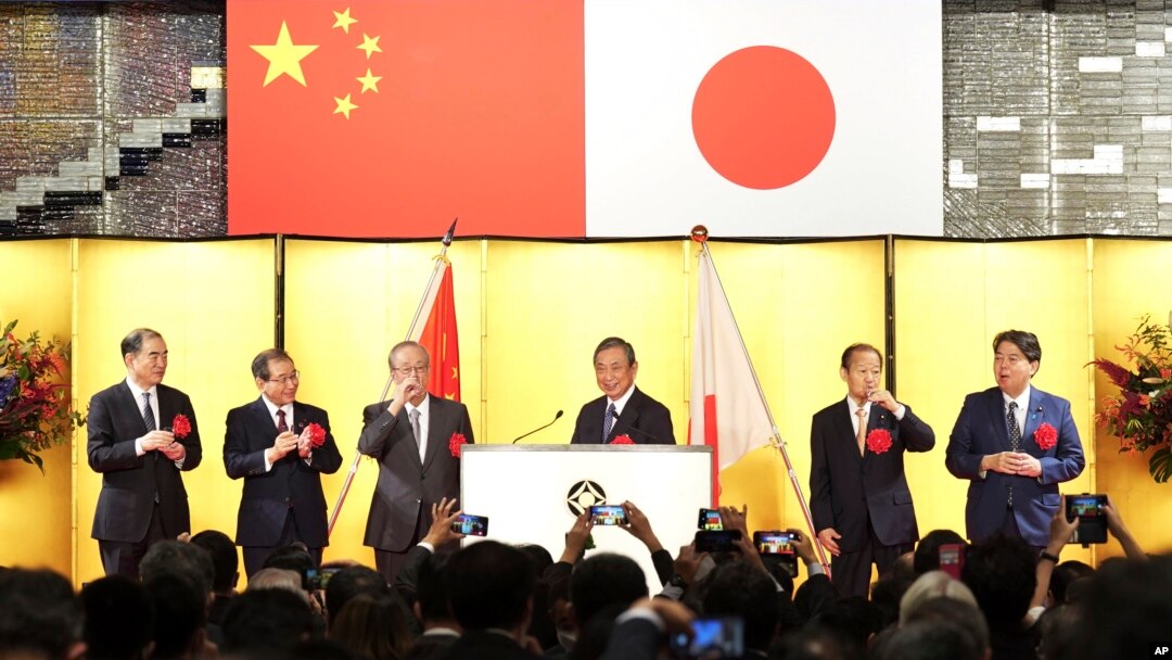 Peringatan 50 tahun hubungan diplomatik Jepang-China Kamis, 29 September 2022, di Tokyo. (AP/Eugene Hoshiko)