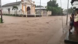 Ciudad nicaragüense de Nandaime, Granada, inundada tras huracán Julia