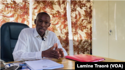 Le Premier ministre Apollinaire Kyelem de Tambela à Ouagadougou, le 23 octobre 2022. (VOA/Lamine Traoré)